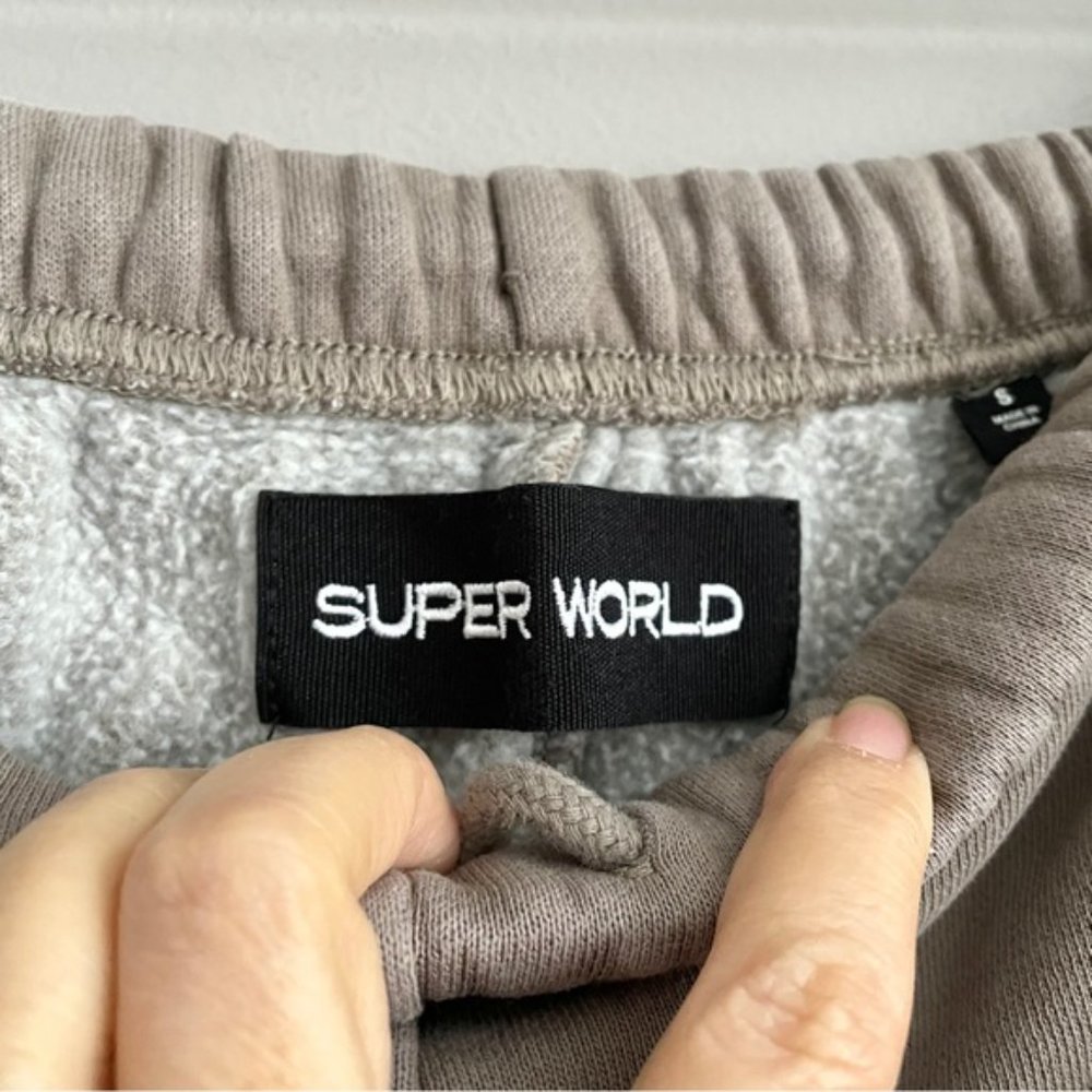 Aritzia Gd Modern Taupe Super World™ The Super™ Fleece Sweatsuit Set - S - Picture 8 of 14